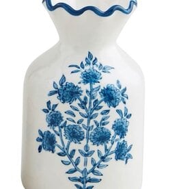 Mudpie Flwr Stem Block Print Bud Vase