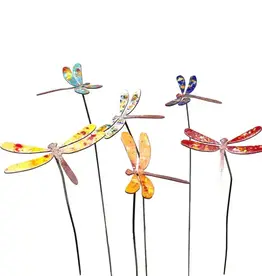 FLEURISH Small Copper Enameled Dragonfly Stem (various colors)