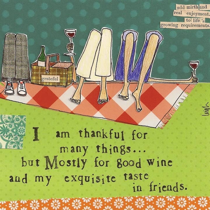 Boston International Paper Cocktail Napkins Pack of 20 Curly Girl Thankful For