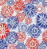Boston International Paper Cocktail Napkins Pack of 20 July Flowers 4th of July