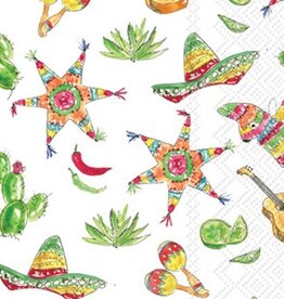 Boston International Paper Guest Towels 16 Count Fiesta Pattern Hostess Napkins