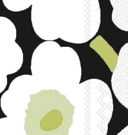 Boston International Paper Guest Towels 16 Count Marimekko Unikko Black
