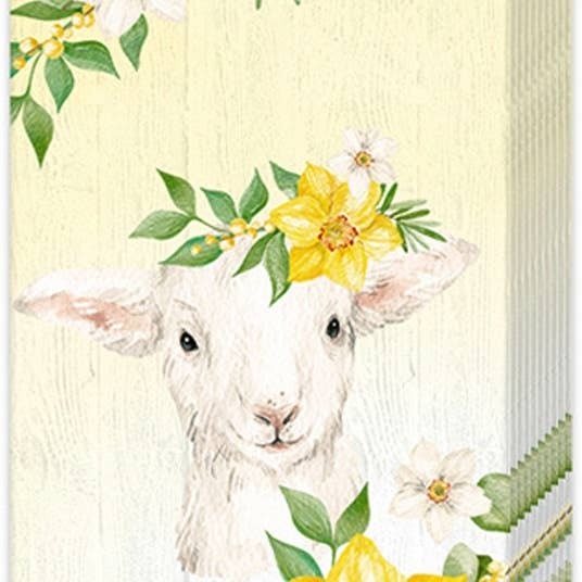 Boston International Lammy Yellow Easter Pocket Tissues Pack of 10