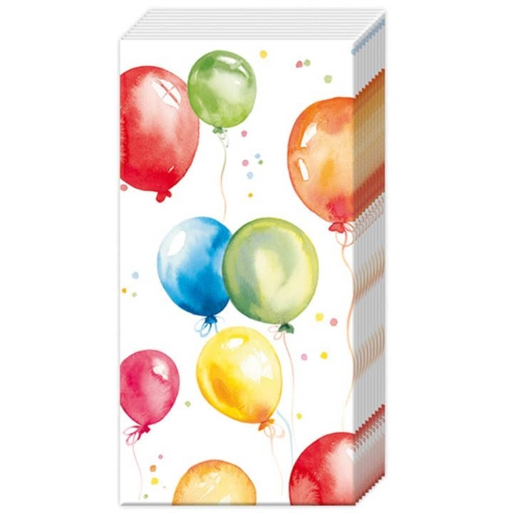 Boston International Balloons Pocket Tissue Pack of 8 Count