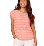 Democracy Winter Melon Shirt Tail Hem Knit Top