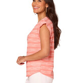 Democracy Winter Melon Shirt Tail Hem Knit Top