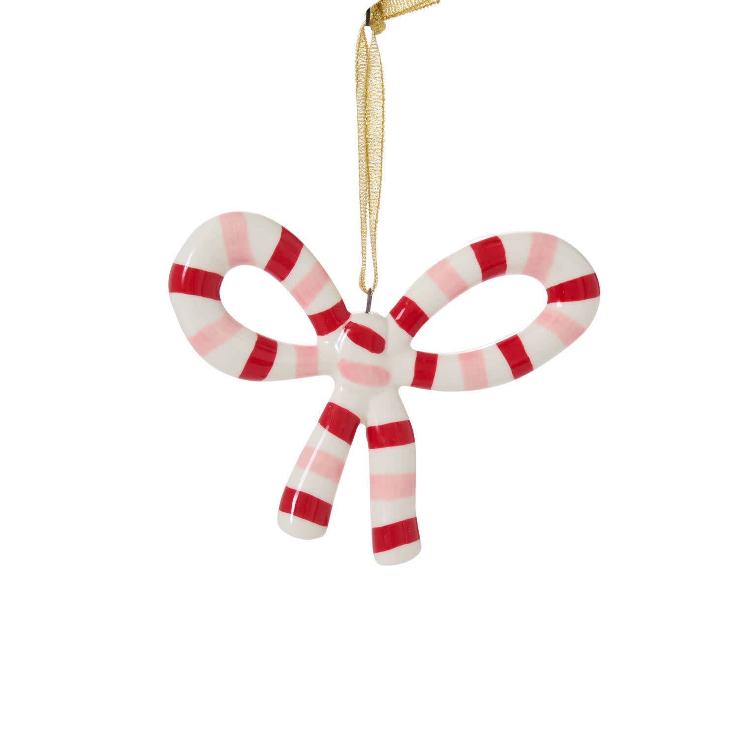 FLEURISH Red Luella Bow Ornament 4.5"x 0.5"x 3.5"
