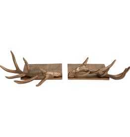 FLEURISH Antler Stocking Holder Choice of 2 Styles- 13"x 9"x 4.75"each