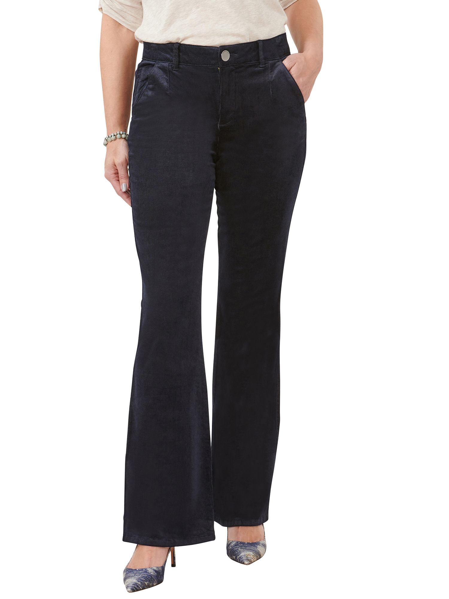 Democracy Ultra Navy 32/20” “AB”Solution High Rise Itty Bitty More Boot Trouser