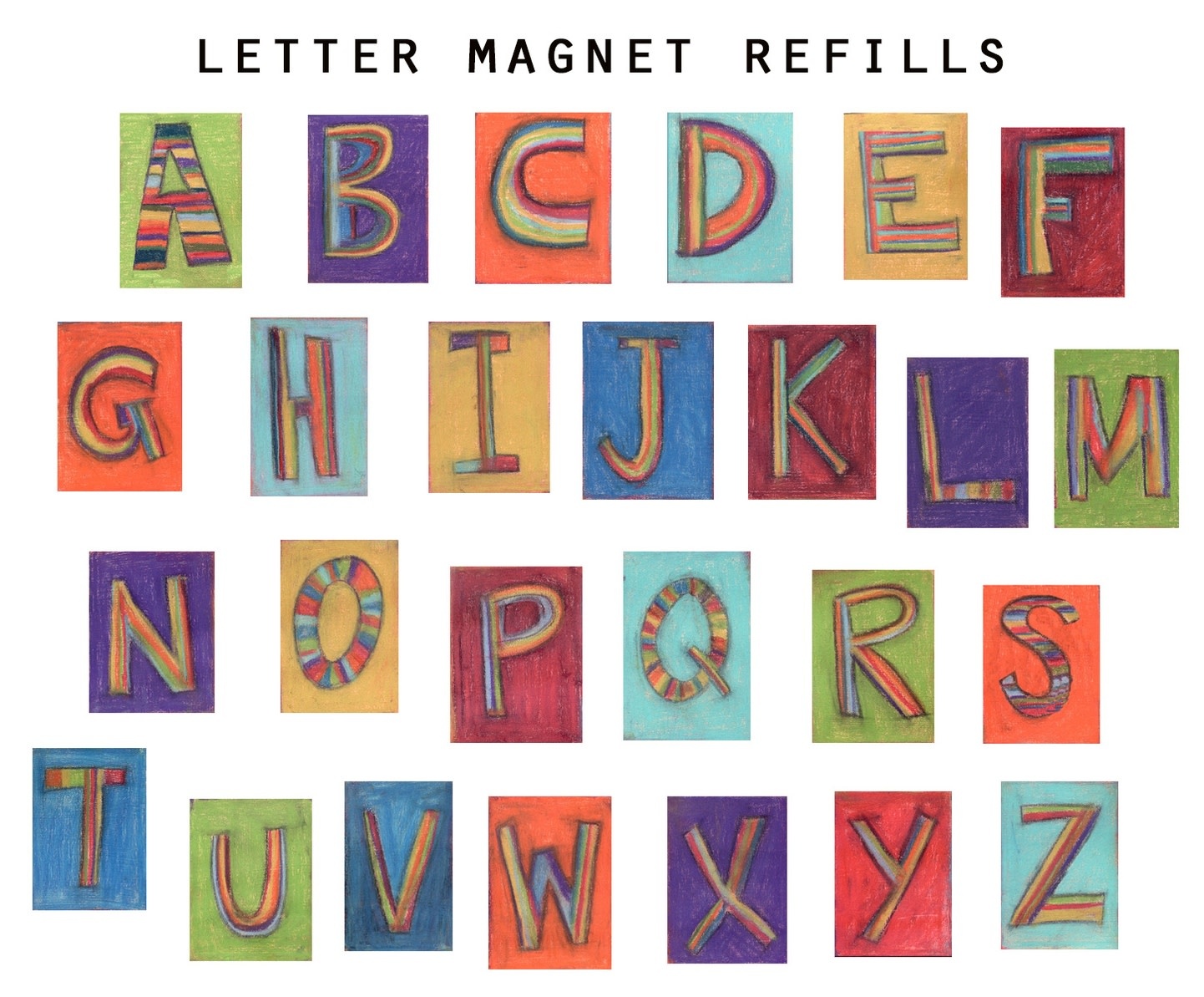Individual Letter Magnets