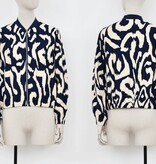 Molly Bracken Navy Thais Ladies Woven Jacket