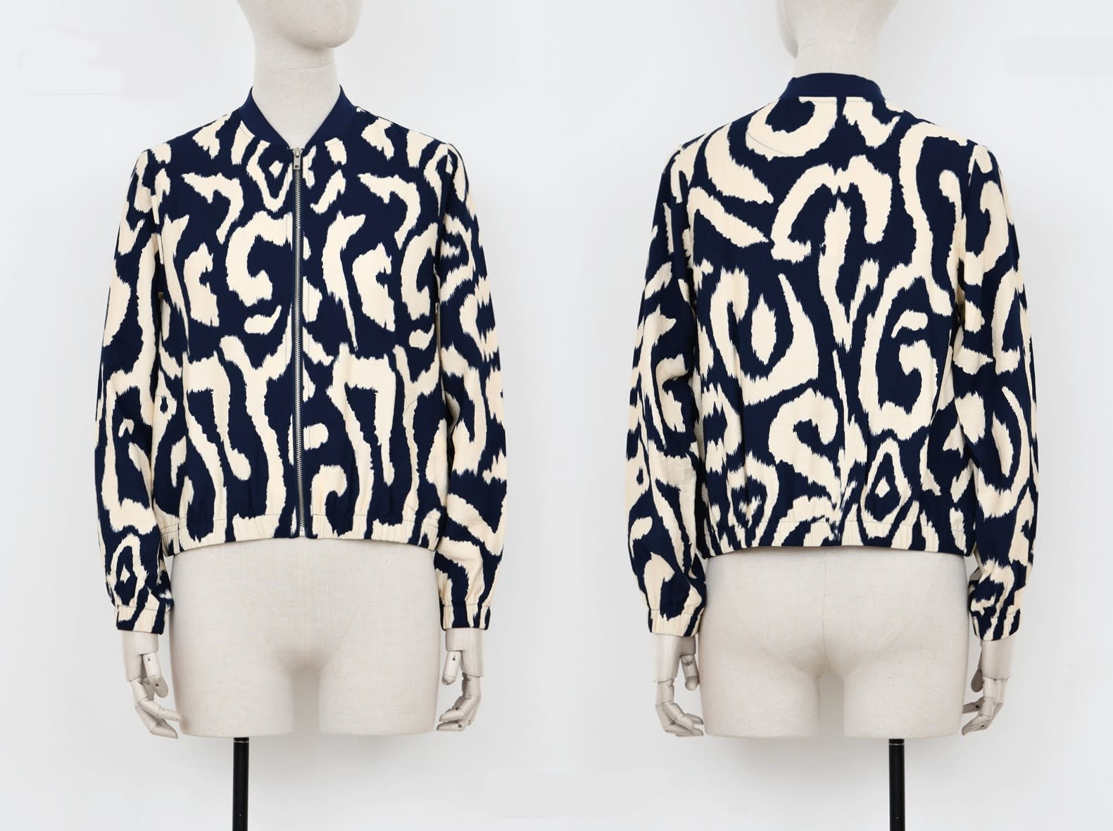 Molly Bracken Navy Thais Ladies Woven Jacket