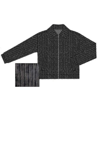 Liverpool Los Angeles zip up fur jacket