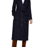 Liverpool Los Angeles notch collar duster jckt w self belt 47.5"hps