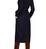 Liverpool Los Angeles notch collar duster jckt w self belt 47.5"hps