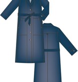Liverpool Los Angeles notch collar duster jckt w self belt 47.5"hps