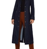 Liverpool Los Angeles notch collar duster jckt w self belt 47.5"hps