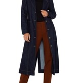 Liverpool Los Angeles notch collar duster jckt w self belt 47.5"hps