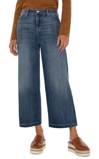 Liverpool Los Angeles stride hr wide leg w/ cf seam detail 26"ins