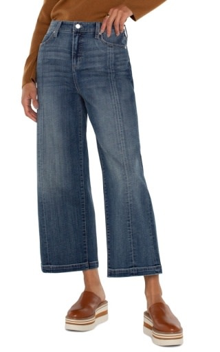 Liverpool Los Angeles stride hr wide leg w/ cf seam detail 26"ins