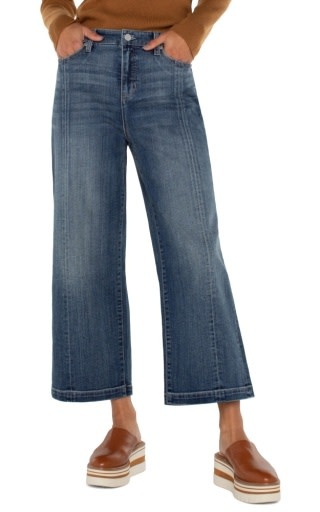 Liverpool Los Angeles stride hr wide leg w/ cf seam detail 26"ins
