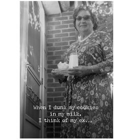 Trash Talk by Annie Trash Talk Greeting Card - Dunk Cookies