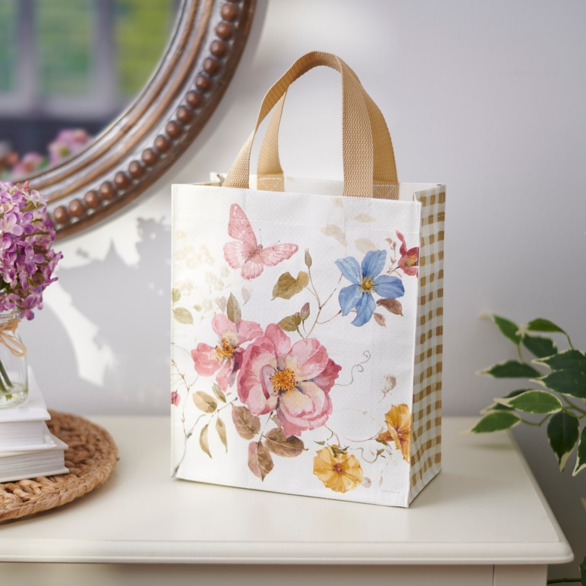 FLEURISH Floral Butterfly Daily Tote