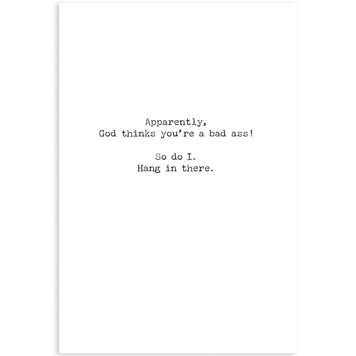 Trash Talk by Annie Trash Talk Greeting Card - Hang in There