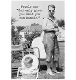 Trash Talk by Annie Trash Talk Greeting Card - Hang in There