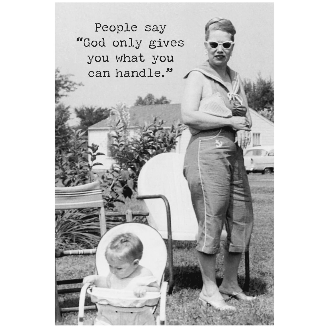 Trash Talk by Annie Trash Talk Greeting Card - Hang in There