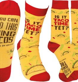 FLEURISH Is It Taco Time Yet? Socks