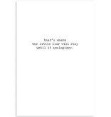Trash Talk by Annie Trash Talk Greeting Card - Little Liar