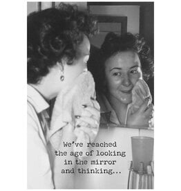 Trash Talk by Annie Trash Talk Greeting Card - Looking in the Mirror