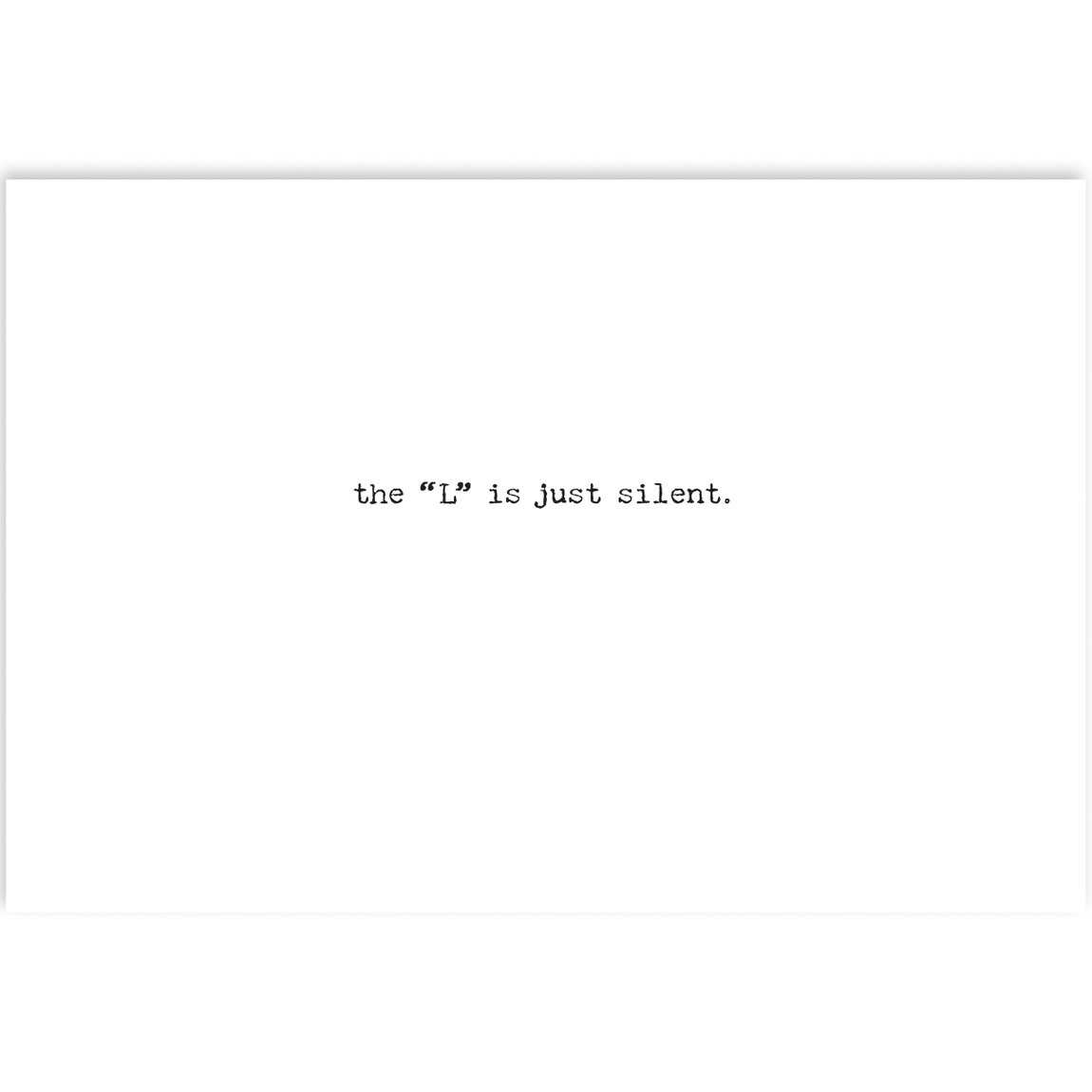 Trash Talk by Annie Trash Talk Greeting Card - Still Flat