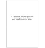 Trash Talk by Annie Trash Talk Greeting Card - Think Before