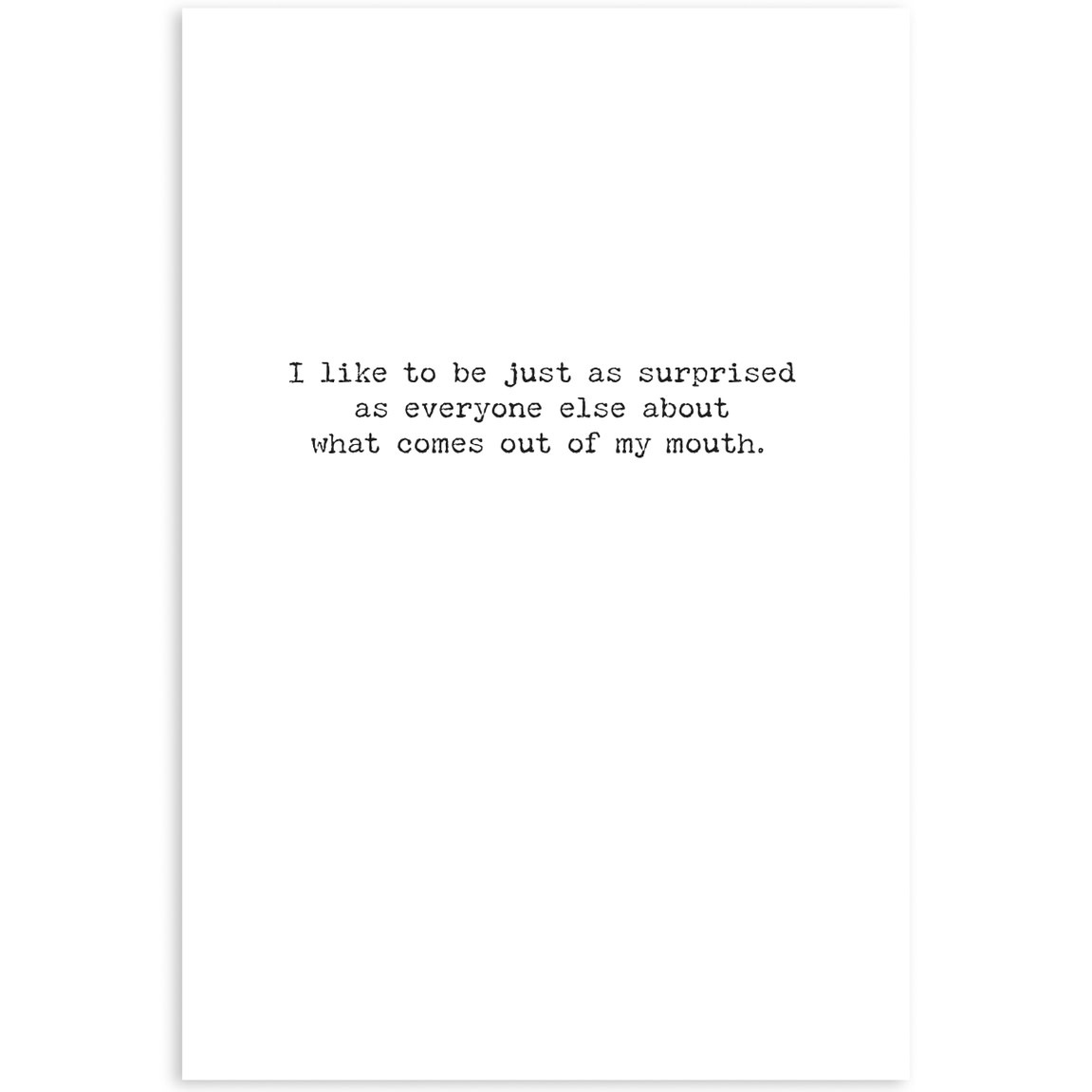 Trash Talk by Annie Trash Talk Greeting Card - Think Before