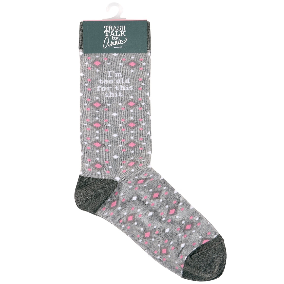 Trash Talk by Annie Too Old For This Socks