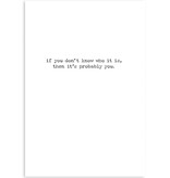 Trash Talk by Annie Trash Talk Greeting Card - Weird Relative