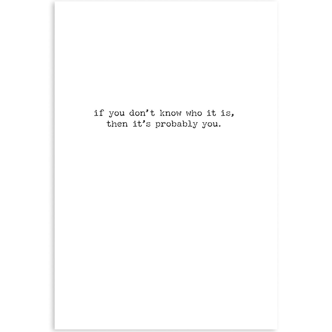 Trash Talk by Annie Trash Talk Greeting Card - Weird Relative
