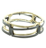 Takobia Open Modern Two Tone Stretch Bracelet