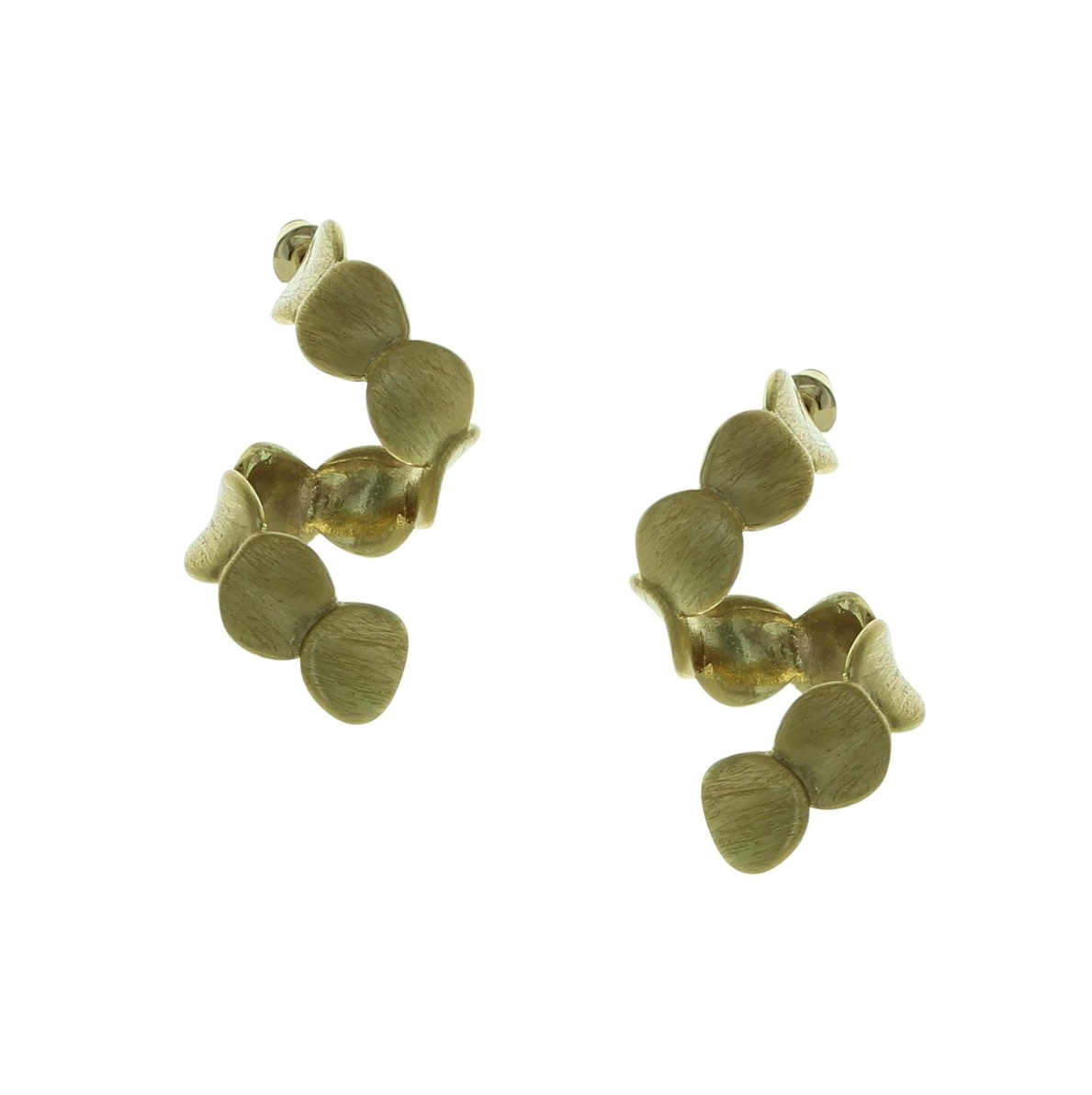 Takobia Gold Double Twist Post Earrings