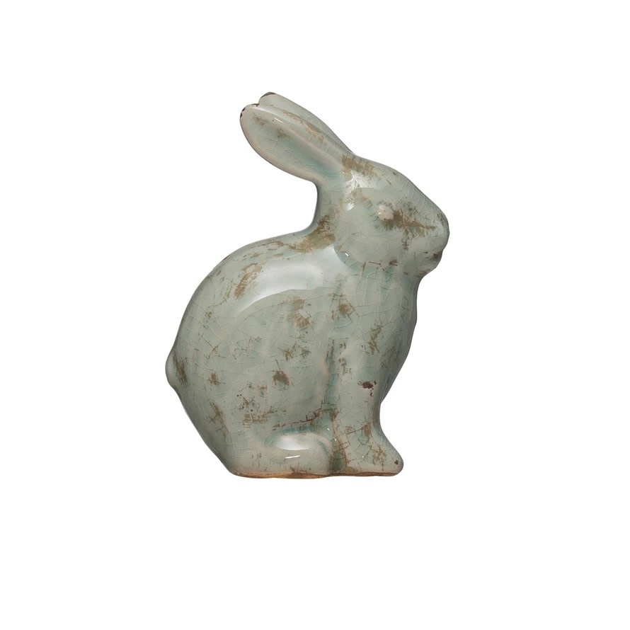 FLEURISH Distressed Terracotta Rabbit