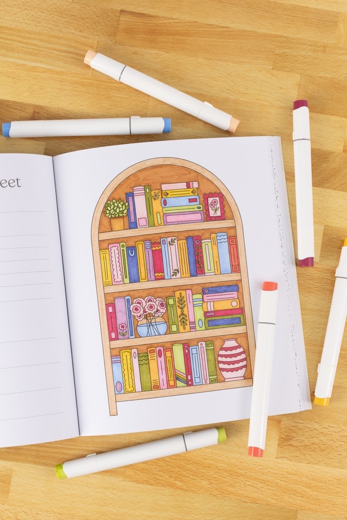 Elyse Breanne Design All Booked Up Coloring Book