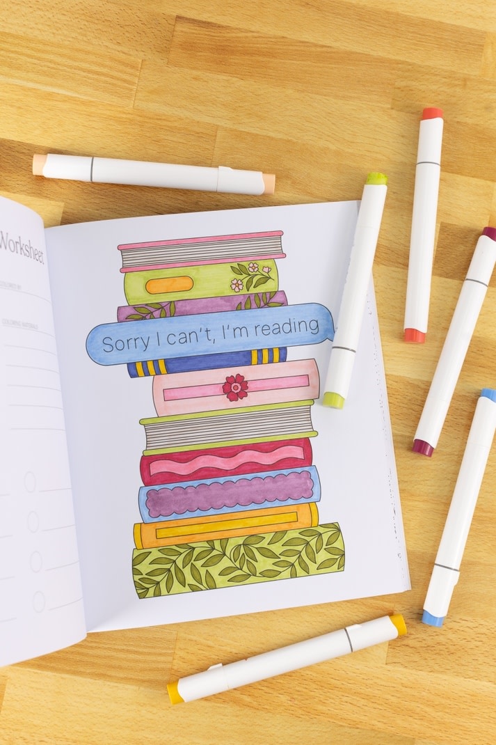 Elyse Breanne Design All Booked Up Coloring Book