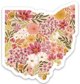 Elyse Breanne Design Primrose Petals Ohio 3x3in Floral State Sticker