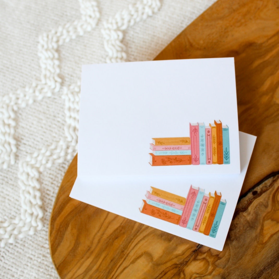 Elyse Breanne Design Stack of Books Post-It Notes