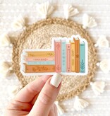 Elyse Breanne Design Stack of Books Vinyl Sticker