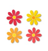 Roeda Studio Daisy Magnets S/4 Warm Colors