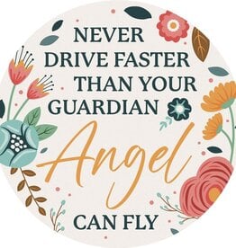 FLEURISH Angel Can Fly Round Car Coaster