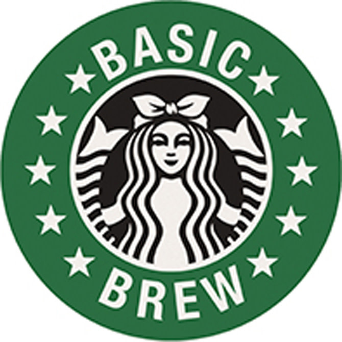 FLEURISH Basic Brew Round Car Coaster
